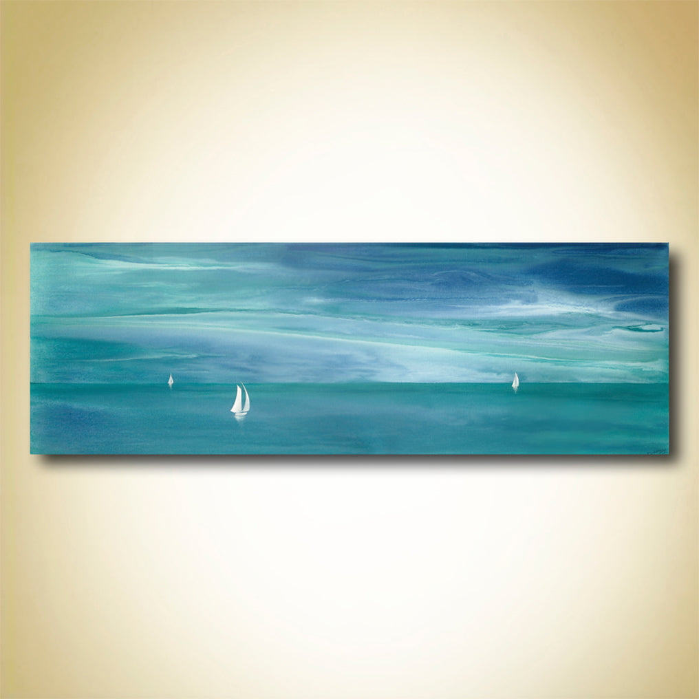 Canvas: Gone with the Wind - Met as / haartjes van overledene in het bootje